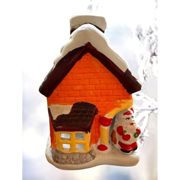 VTG Gift Collection Tea Light House New Christmas English Village Corner Shop - Picture 1 of 12